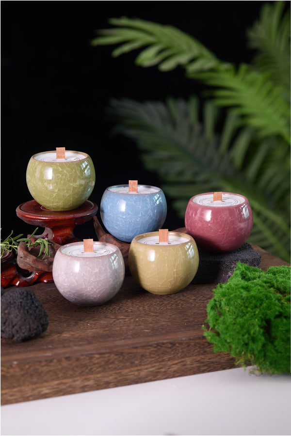 Crackle Glaze Candles